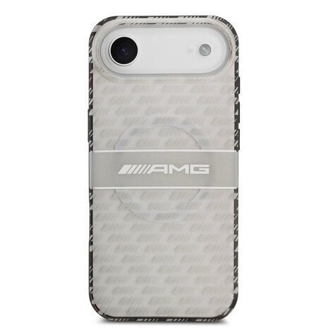 AMG AMG iPhone 17 Air Back-Cover hul - Magsafe - Double Layer - Transparent Rhombs Repeat - Weiß AMG AMG iPhone 17 Air Back-Cover hul - Magsafe - Double Layer - Transparent Rhombs Repeat - Weiß