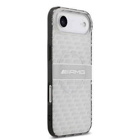 AMG AMG iPhone 17 Air Back-Cover hul - Magsafe - Double Layer - Transparent Rhombs Repeat - Weiß AMG AMG iPhone 17 Air Back-Cover hul - Magsafe - Double Layer - Transparent Rhombs Repeat - Weiß