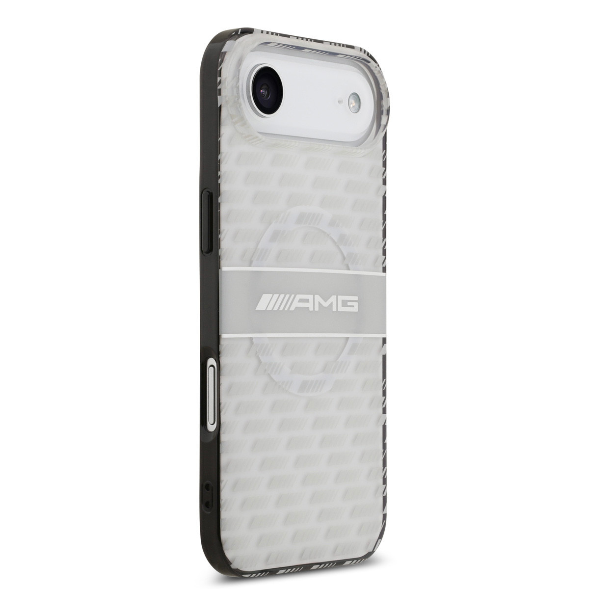 AMG AMG iPhone 17 Air Backcover hoesje - Magsafe - Double Layer - Transparent Rhombs Repeat - Wit, foto 4 van 6