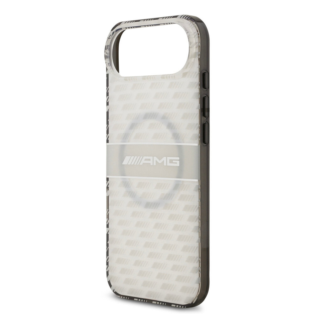 AMG AMG iPhone 17 Air Back-Cover hul - Magsafe - Double Layer - Transparent Rhombs Repeat - Weiß AMG AMG iPhone 17 Air Back-Cover hul - Magsafe - Double Layer - Transparent Rhombs Repeat - Weiß