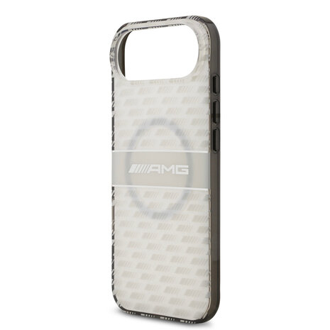AMG AMG iPhone 17 Air Back-Cover hul - Magsafe - Double Layer - Transparent Rhombs Repeat - Weiß AMG AMG iPhone 17 Air Back-Cover hul - Magsafe - Double Layer - Transparent Rhombs Repeat - Weiß