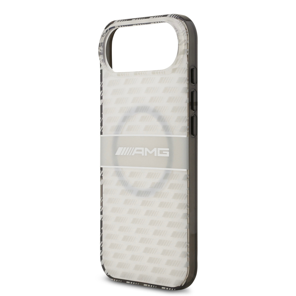 AMG AMG iPhone 17 Air Backcover hoesje - Magsafe - Double Layer - Transparent Rhombs Repeat - Wit, foto 5 van 6