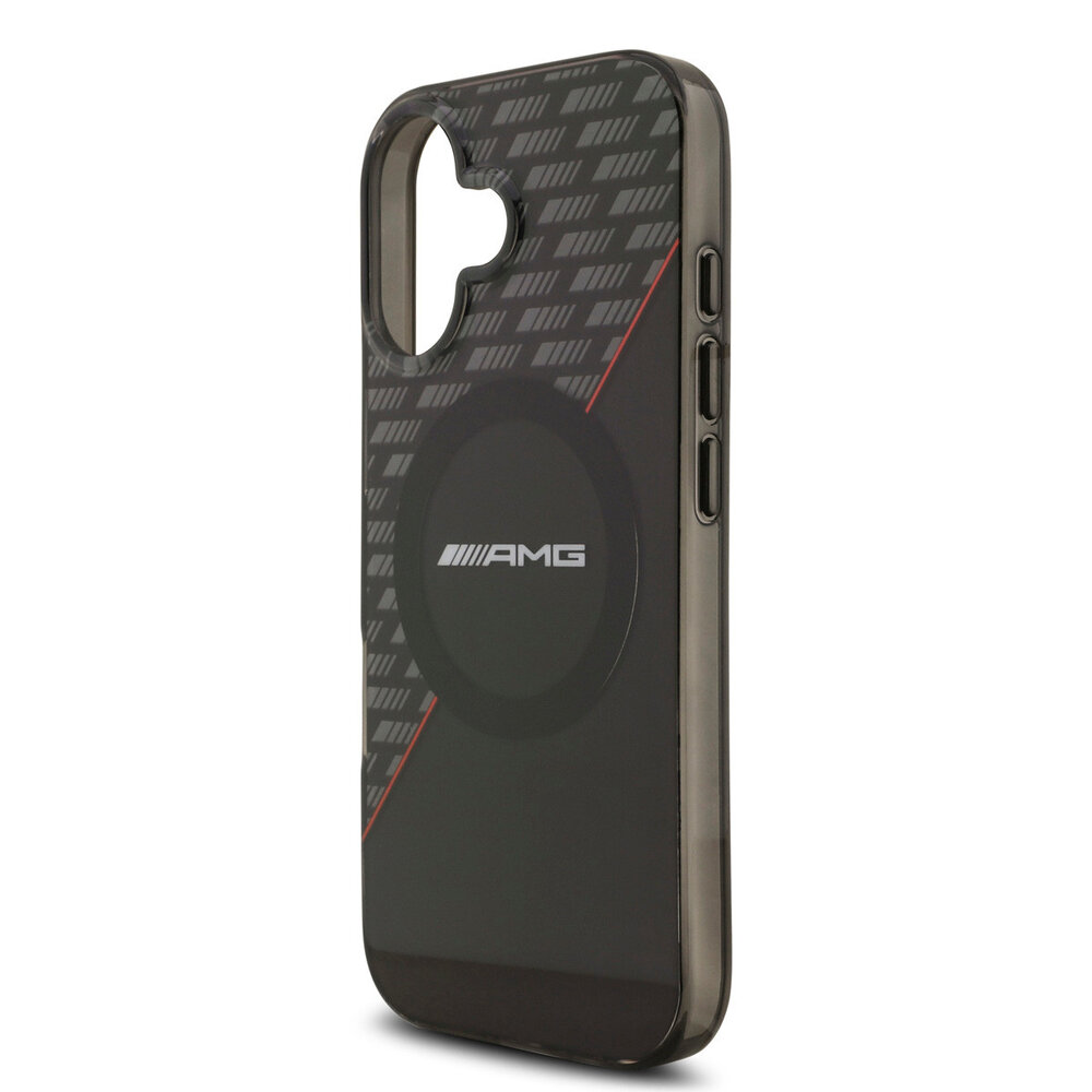 AMG AMG iPhone 17 Back cover coque - Magsafe - Double Layer - Red Line - Noir AMG AMG iPhone 17 Back cover coque - Magsafe - Double Layer - Red Line - Noir