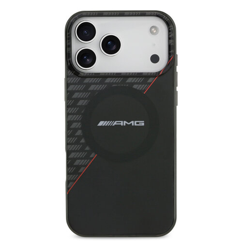 AMG AMG iPhone 17 Pro Max/iPhone 18 Pro Max Handyhülle MagSafe Zweilagig Rote Linie - Schwarz