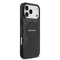 AMG AMG iPhone 17 Pro Max/iPhone 18 Pro Max Coque arrière MagSafe Double couche Ligne rouge - Noir