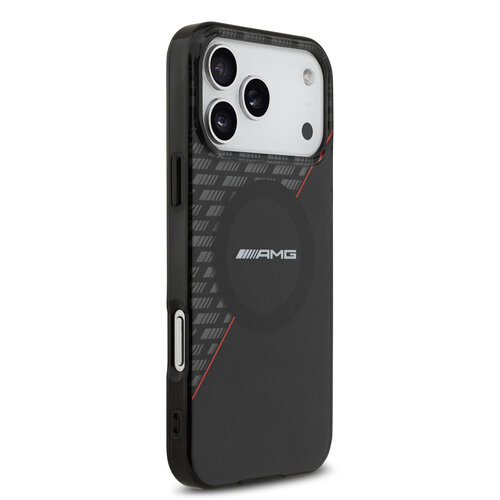 AMG AMG iPhone 17 Pro Max/iPhone 18 Pro Max Handyhülle MagSafe Zweilagig Rote Linie - Schwarz