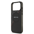 AMG AMG iPhone 17 Pro Max/iPhone 18 Pro Max Coque arrière MagSafe Double couche Ligne rouge - Noir