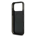 AMG AMG iPhone 17 Pro Max/iPhone 18 Pro Max Coque arrière MagSafe Double couche Ligne jaune - Noir