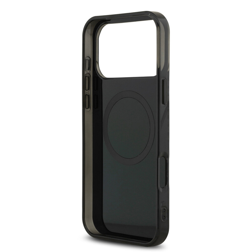 AMG AMG iPhone 17 Pro Max Backcover hoesje - Magsafe - Double Layer - Yellow Line - Zwart AMG AMG iPhone 17 Pro Max Backcover hoesje - Magsafe - Double Layer - Yellow Line - Zwart