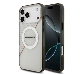 AMG AMG iPhone 17 Pro Max Backcover hoesje - Magsafe - Double Layer - Red Line - Wit AMG AMG iPhone 17 Pro Max Backcover hoesje - Magsafe - Double Layer - Red Line - Wit