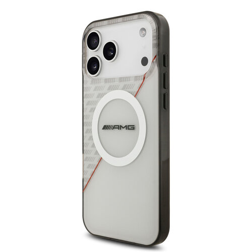 AMG AMG iPhone 17 Pro Max/iPhone 18 Pro Max Handyhülle MagSafe Zweilagig Rote Linie - Weiß