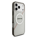 AMG AMG iPhone 17 Pro Max/iPhone 18 Pro Max Coque arrière MagSafe Double couche Ligne rouge - Blanc