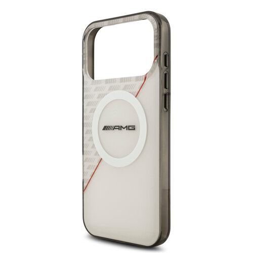 AMG AMG iPhone 17 Pro Max/iPhone 18 Pro Max Handyhülle MagSafe Zweilagig Rote Linie - Weiß