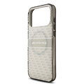 AMG AMG iPhone 17 Pro Max/iPhone 18 Pro Max Handyhülle MagSafe Zweilagig Transparentes wiederholtes Rautenmuster - Weiß