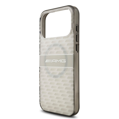 AMG AMG iPhone 17 Pro Max Back-Cover hul - Magsafe - Double Layer - Transparent Rhombs Repeat - Weiß AMG AMG iPhone 17 Pro Max Back-Cover hul - Magsafe - Double Layer - Transparent Rhombs Repeat - Weiß