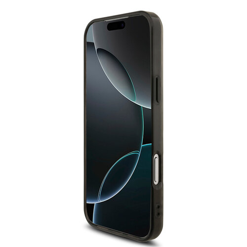 AMG AMG iPhone 17 Pro Max/iPhone 18 Pro Max Coque arrière MagSafe Double couche Motif répété de losanges transparents - Blanc