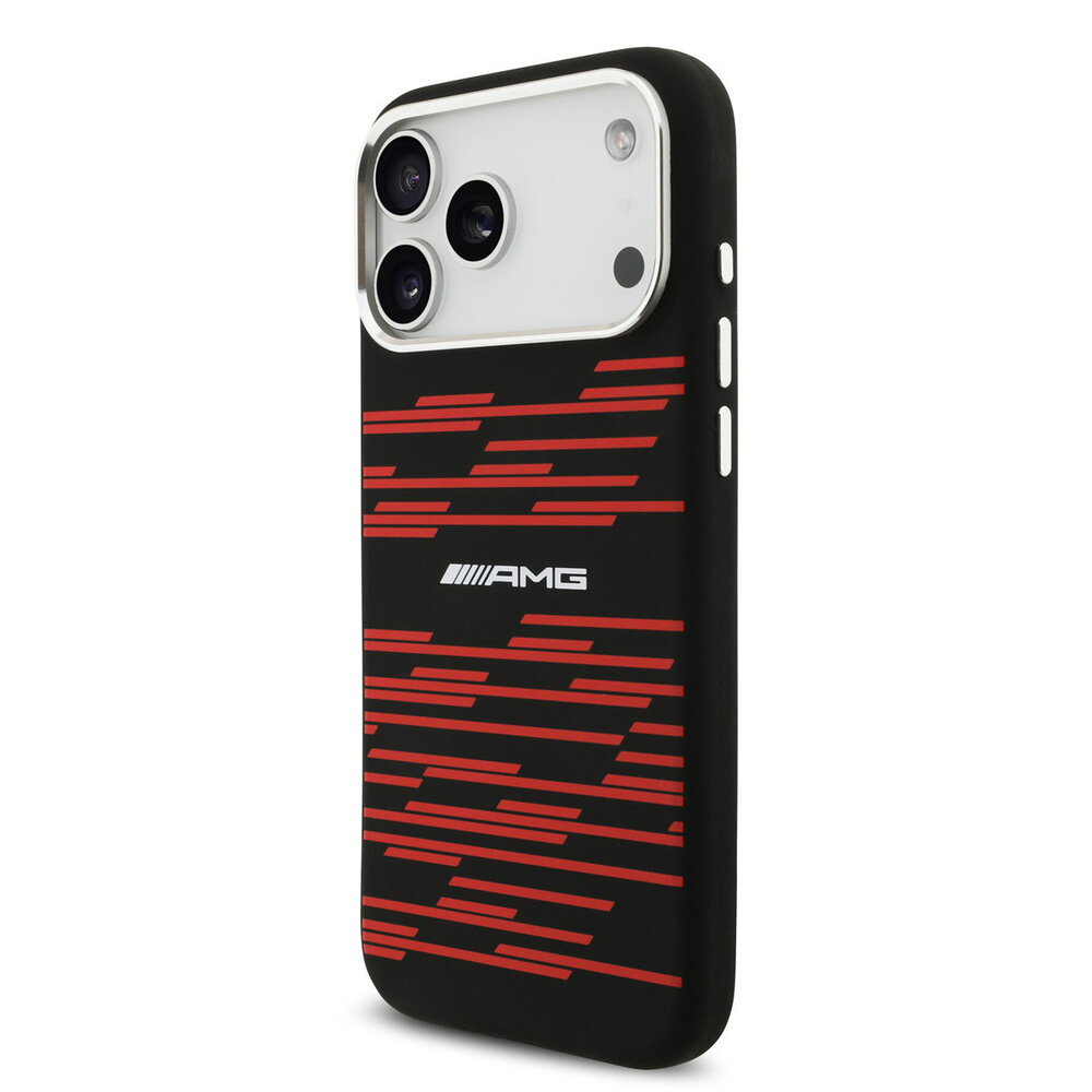 AMG AMG iPhone 17 Pro Max Backcover hoesje - Magsafe - Red Line Graphics - Zwart