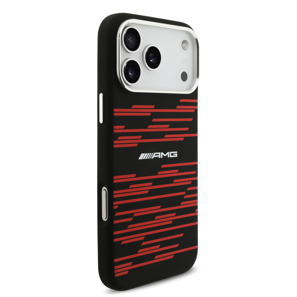 AMG AMG iPhone 17 Pro Max Backcover hoesje - Magsafe - Red Line Graphics - Zwart