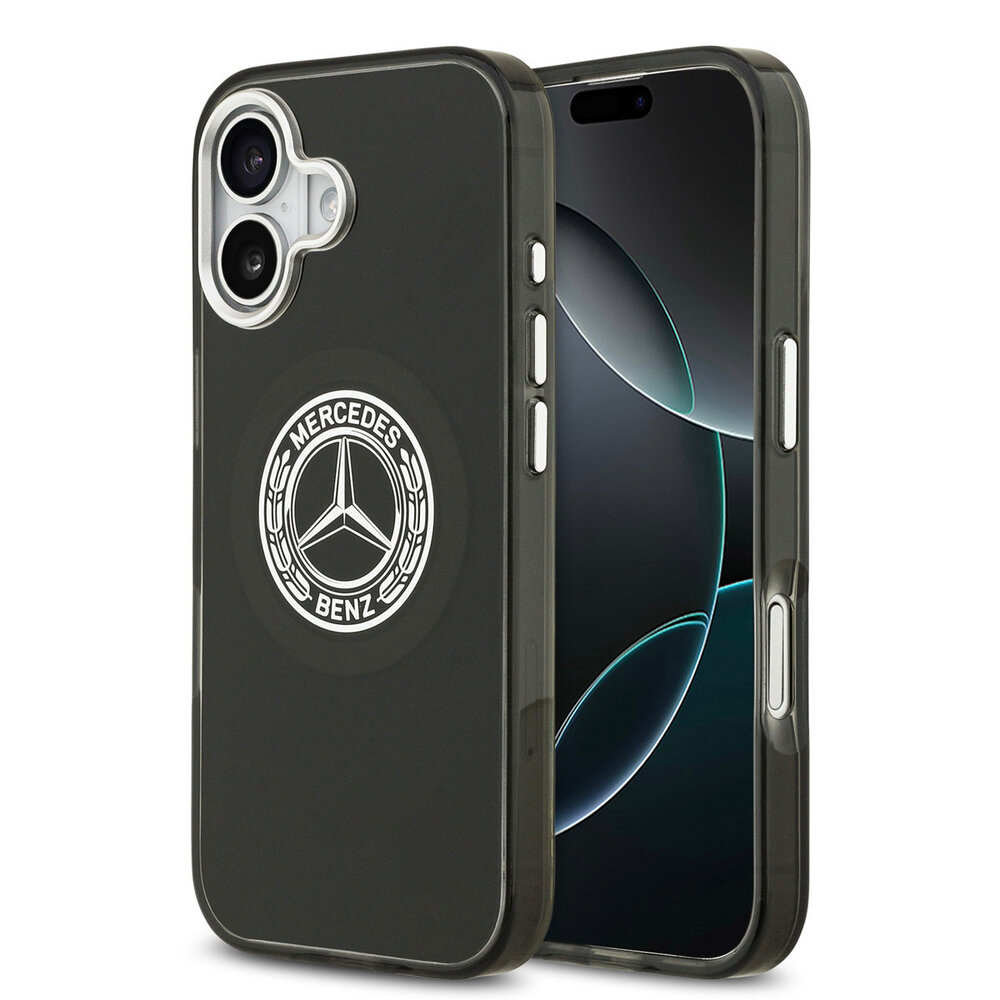Mercedes-Benz Mercedes-Benz iPhone 17 Backcover hoesje - Magsafe - Double Layer - Vintage Logo - Zwart Mercedes-Benz Mercedes-Benz iPhone 17 Backcover hoesje - Magsafe - Double Layer - Vintage Logo - Zwart