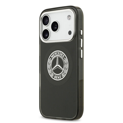Mercedes-Benz Mercedes-Benz iPhone 17 Pro/iPhone 18 Pro Coque arrière MagSafe Double couche Logo vintage - Noir