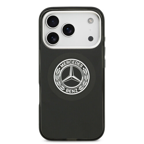 Mercedes-Benz Mercedes-Benz iPhone 17 Pro/iPhone 18 Pro Coque arrière MagSafe Double couche Logo vintage - Noir