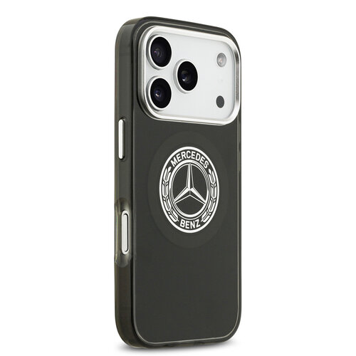 Mercedes-Benz Mercedes-Benz iPhone 17 Pro/iPhone 18 Pro Coque arrière MagSafe Double couche Logo vintage - Noir