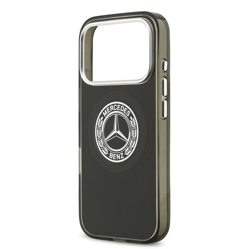 Mercedes-Benz Mercedes-Benz iPhone 17 Pro/iPhone 18 Pro Coque arrière MagSafe Double couche Logo vintage - Noir