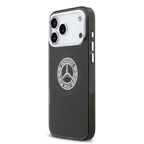 Mercedes-Benz Mercedes-Benz iPhone 17 Pro Max/iPhone 18 Pro Max Coque arrière MagSafe Double couche Logo vintage - Noir