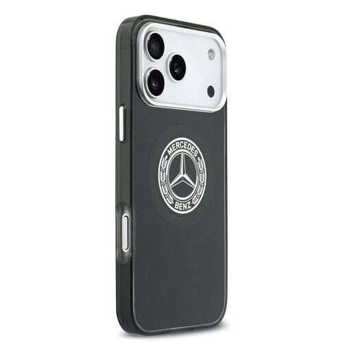 Mercedes-Benz Mercedes-Benz iPhone 17 Pro Max/iPhone 18 Pro Max Coque arrière MagSafe Double couche Logo vintage - Noir