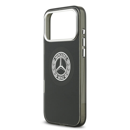 Mercedes-Benz Mercedes-Benz iPhone 17 Pro Max/iPhone 18 Pro Max Coque arrière MagSafe Double couche Logo vintage - Noir