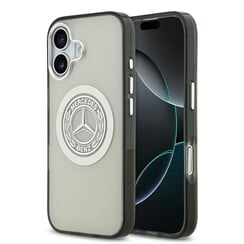 Mercedes-Benz iPhone 17 Backcover hoesje - Magsafe - Double Layer - Vintage Logo - Grijs