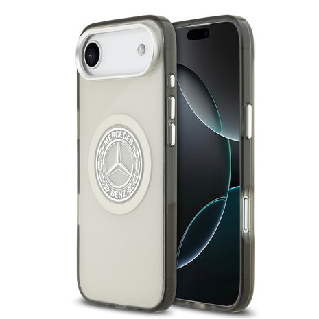 Mercedes-Benz Mercedes-Benz iPhone 17 Air Backcover hoesje - Magsafe - Double Layer - Vintage Logo - Grijs Mercedes-Benz Mercedes-Benz iPhone 17 Air Backcover hoesje - Magsafe - Double Layer - Vintage Logo - Grijs