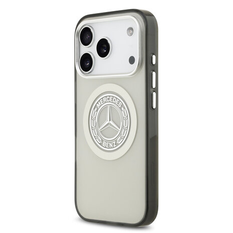 Mercedes-Benz Mercedes-Benz iPhone 17 Pro Back-Cover hul - Magsafe - Double Layer - Vintage Logo - Grau Mercedes-Benz Mercedes-Benz iPhone 17 Pro Back-Cover hul - Magsafe - Double Layer - Vintage Logo - Grau