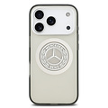 Mercedes-Benz Mercedes-Benz iPhone 17 Pro/iPhone 18 Pro Coque arrière MagSafe Double couche Logo vintage - Gris