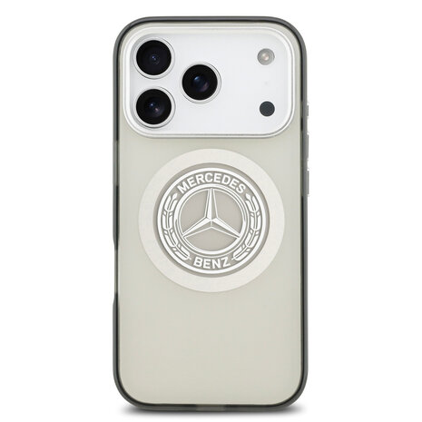 Mercedes-Benz Mercedes-Benz iPhone 17 Pro Back-Cover hul - Magsafe - Double Layer - Vintage Logo - Grau Mercedes-Benz Mercedes-Benz iPhone 17 Pro Back-Cover hul - Magsafe - Double Layer - Vintage Logo - Grau