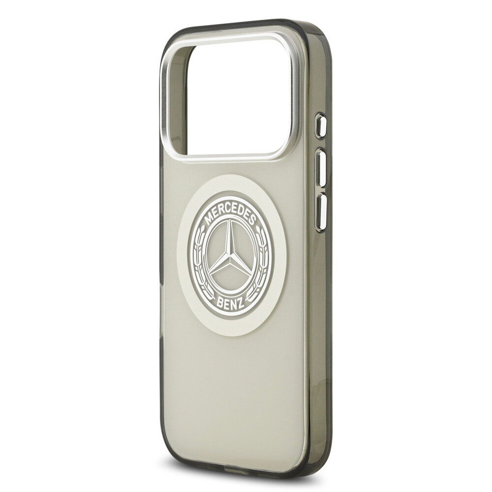 Mercedes-Benz Mercedes-Benz iPhone 17 Pro Back-Cover hul - Magsafe - Double Layer - Vintage Logo - Grau Mercedes-Benz Mercedes-Benz iPhone 17 Pro Back-Cover hul - Magsafe - Double Layer - Vintage Logo - Grau