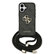 Guess Guess iPhone 17 Backcover hoesje - Crossbody 4G Big Logo - Cord Strap - Zwart Guess Guess iPhone 17 Backcover hoesje - Crossbody 4G Big Logo - Cord Strap - Zwart