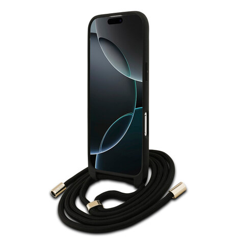 Guess Guess iPhone 17 Air Back cover case - Crossbody 4G Big Logo - Cord Strap - Brown Guess Guess iPhone 17 Air Back cover case - Crossbody 4G Big Logo - Cord Strap - Brown