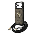 Guess Guess iPhone 17 Pro Max/iPhone 18 Pro Max Handyhülle Großes 4G-Logo Crossbody-Ausführung Tragekordel - Braun