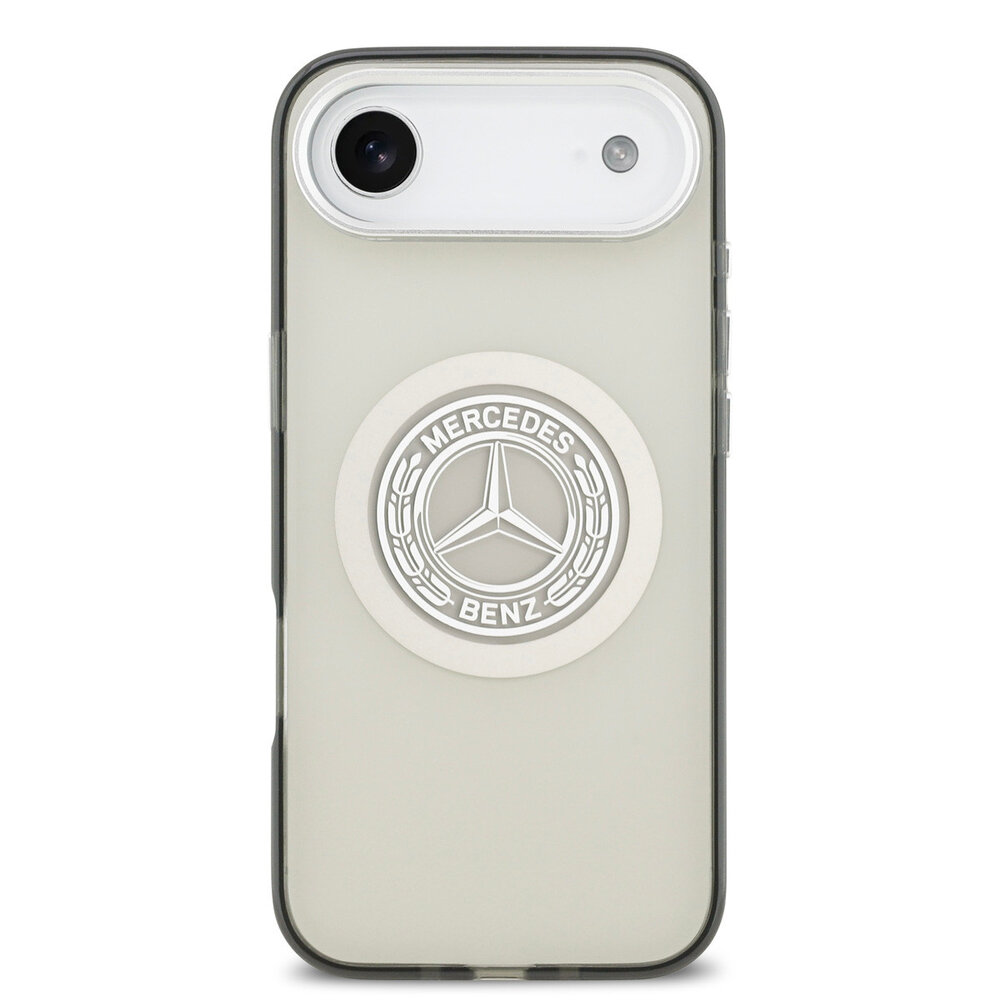 Mercedes-Benz Mercedes-Benz iPhone 17 Air Backcover hoesje - Magsafe - Double Layer - Vintage Logo - Grijs Mercedes-Benz Mercedes-Benz iPhone 17 Air Backcover hoesje - Magsafe - Double Layer - Vintage Logo - Grijs