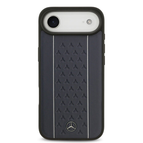 Mercedes-Benz Mercedes-Benz iPhone 17 Air Backcover hoesje - Genuine Leather - Magsafe - Star Pattern and White Stripes - Navy Mercedes-Benz Mercedes-Benz iPhone 17 Air Backcover hoesje - Genuine Leather - Magsafe - Star Pattern and White Stripes - Navy