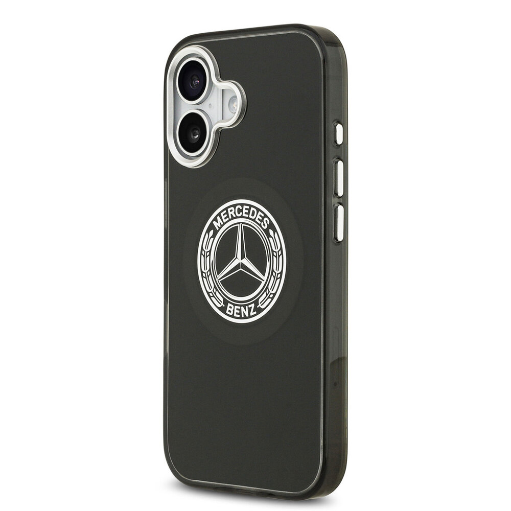 Mercedes-Benz Mercedes-Benz iPhone 17 Backcover hoesje - Magsafe - Double Layer - Vintage Logo - Zwart Mercedes-Benz Mercedes-Benz iPhone 17 Backcover hoesje - Magsafe - Double Layer - Vintage Logo - Zwart