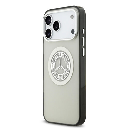Mercedes-Benz Mercedes-Benz iPhone 17 Pro Max/iPhone 18 Pro Max Coque arrière MagSafe Double couche Logo vintage - Gris