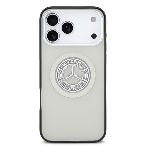 Mercedes-Benz Mercedes-Benz iPhone 17 Pro Max/iPhone 18 Pro Max Coque arrière MagSafe Double couche Logo vintage - Gris