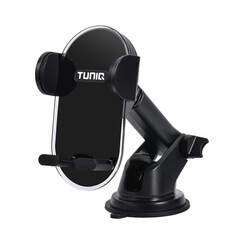 TUNIQ 360 ​​Grad drehbarer Handyhalter für Dashboard und Windshield – Schwarz