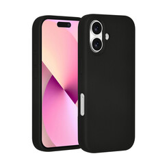 TUNIQ iPhone 17 Back cover case - Premium Liquid Silicon - Black