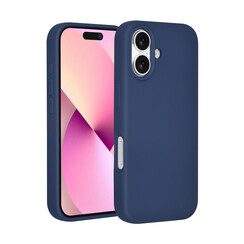TUNIQ iPhone 17 Back cover case - Premium Liquid Silicon - Dark Blue