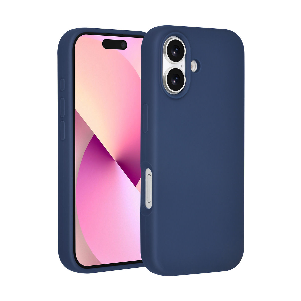 TUNIQ TUNIQ iPhone 17 Backcover hoesje - Premium Liquid Silicon - DonkerBlauw