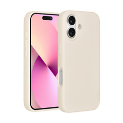 TUNIQ iPhone 17 Back cover coque - Premium Liquid Silicon - Beige