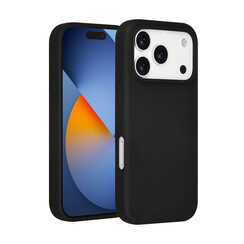 TUNIQ iPhone 17 Pro/iPhone 18 Pro Coque arrière Silicone liquide premium - Noir